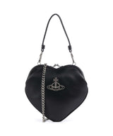 Vivienne Westwood Belle Heart Frame Re-Vegan Grain Torba na ramię black