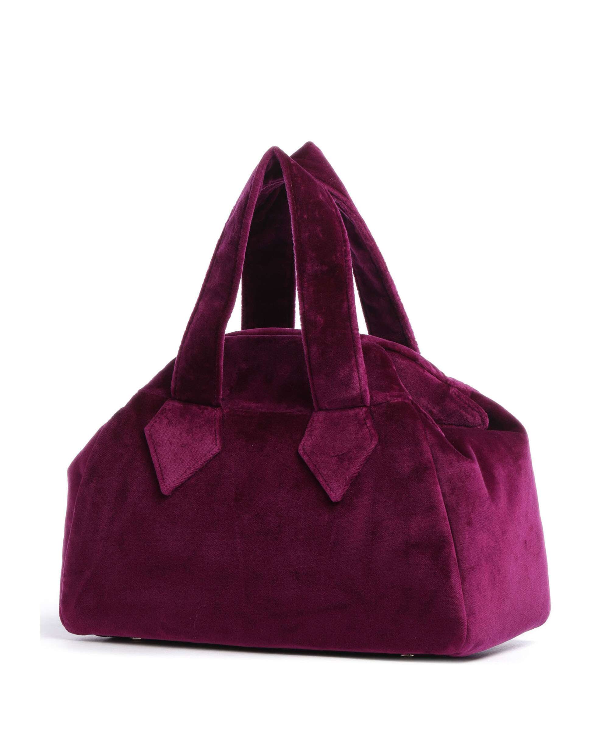 Vivienne Westwood Archive Velvet Medium Handbag purple