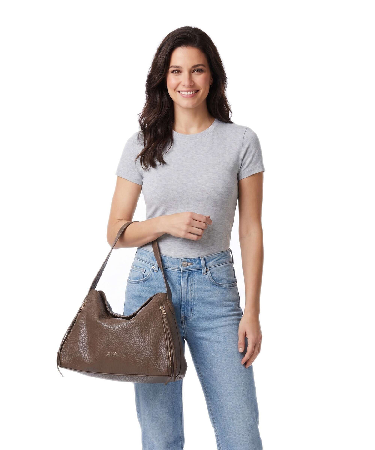 Liu Jo Tilde L Hobo bag dark mocha