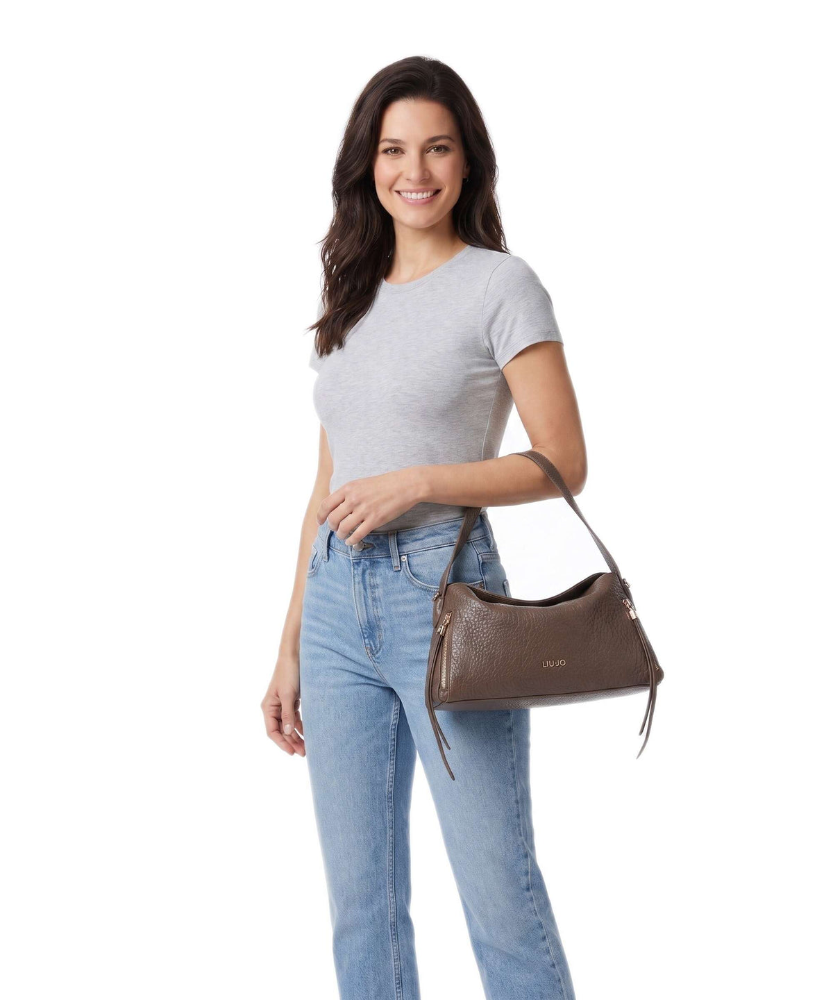 Liu Jo Tilde M Hobo bag dark mocha