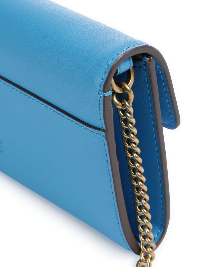 Pinko Love One Wallet azzurro dresda/antique gold