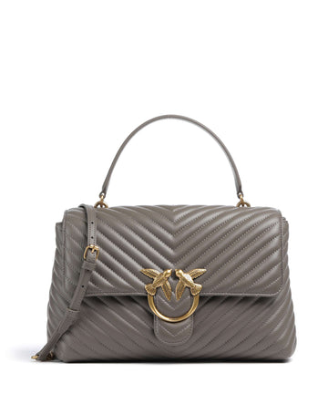 Pinko Love Lady Puff Big Torebka grigio asfalto/antique gold