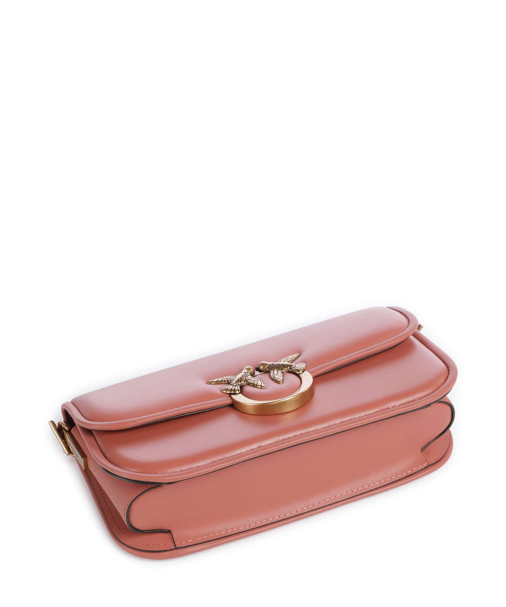 Pinko Love Box Baguette Shoulder bag marrone aragona/antique gold