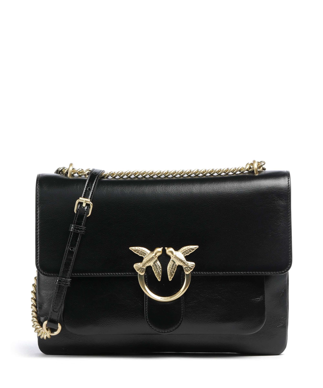 Pinko Love One Soft Big Shoulder bag nero limousine/matt gold