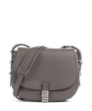 Pinko Saddle Classic Torba przez ramię grigio asfalto/matt silver