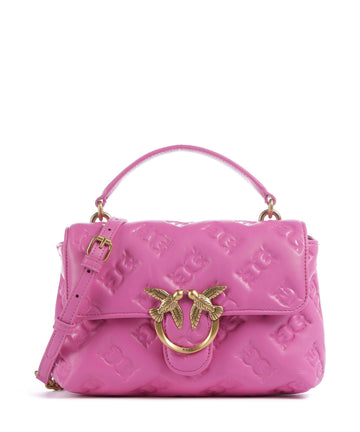 Pinko Love Lady Puff Mini Torebka rosa flogo/antique gold