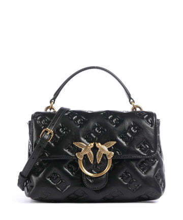 Pinko Love Lady Puff Mini Torebka nero/antique gold