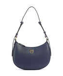 Pinko Half Moon Mini Torba na ramię blu indaco ombroso/antique gold