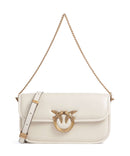 Pinko Love Box Baguette Torba na ramię bianco seta/antique gold