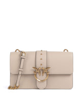 Pinko Love One Classic Torba przez ramię beige/grigio fumo/antique gold