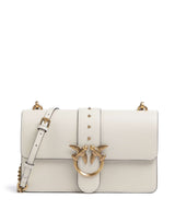 Pinko Love One Classic Torba przez ramię bianco seta/antique gold
