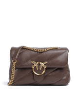 Pinko Love Puff Classic Torba na ramię marrone castano/antique gold