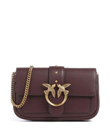 Pinko Love One Pocket Portfel cioccolato amaro/antique gold
