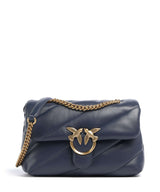 Pinko Love Puff Classic Torba na ramię blu indaco ombroso/antique gold