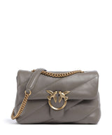 Pinko Love Puff Classic Torba na ramię grigio asfalto/antique gold