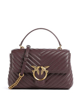 Pinko Love Lady Puff Classic Torebka cioccolato amaro/antique gold