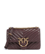 Pinko Love One Mini Torba na ramię cioccolato amaro/antique gold