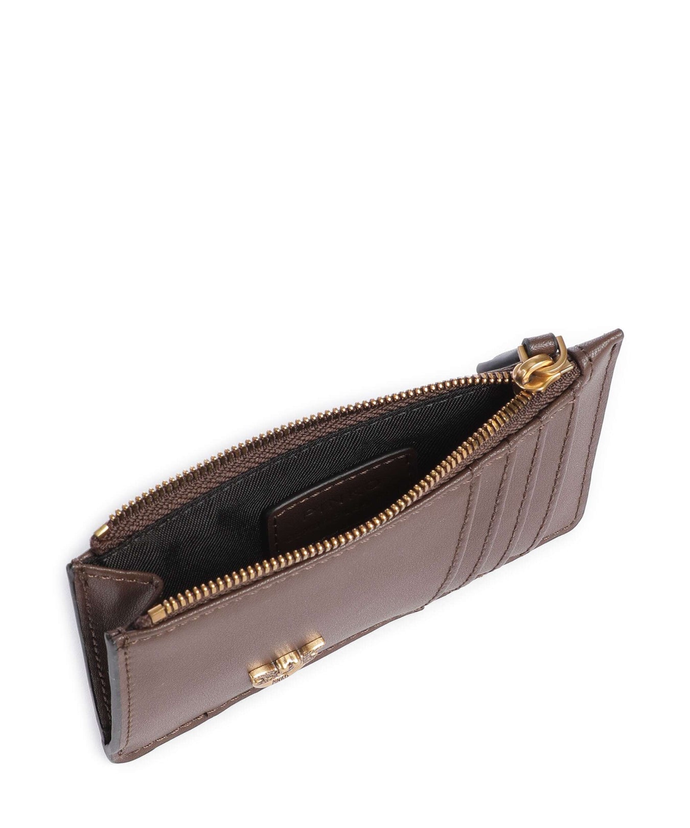 Pinko Airone Credit card holder marrone castano/antique gold