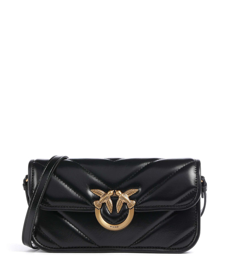 Pinko Love Box Horizontal Shoulder bag nero/antique gold