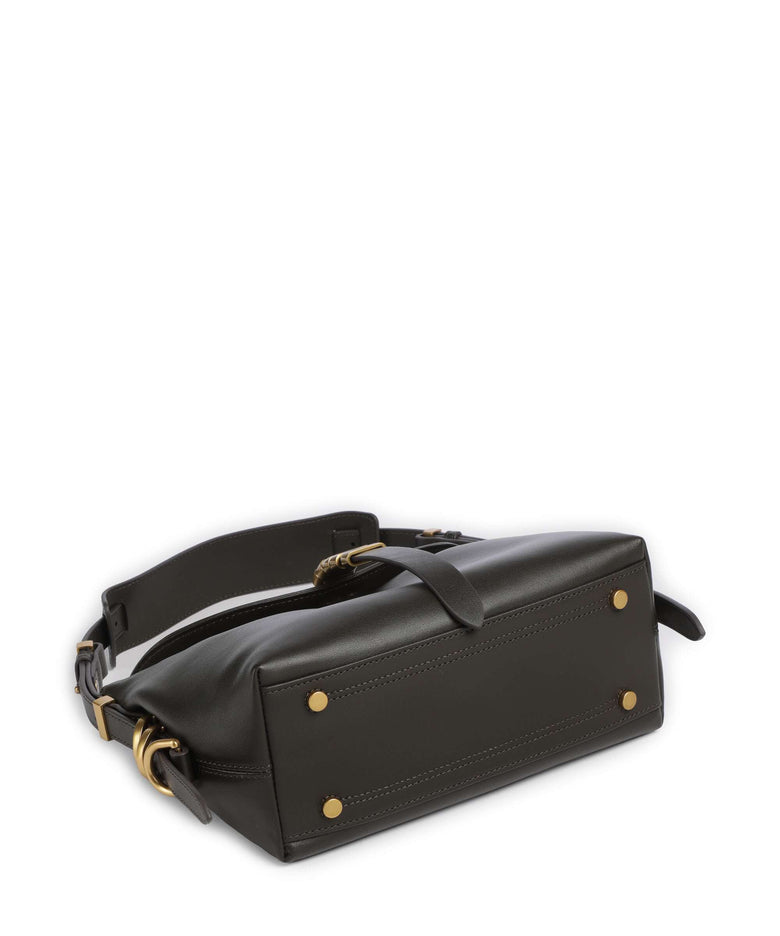 Pinko Saddle Baguette Mini Shoulder bag verde fango/antique gold