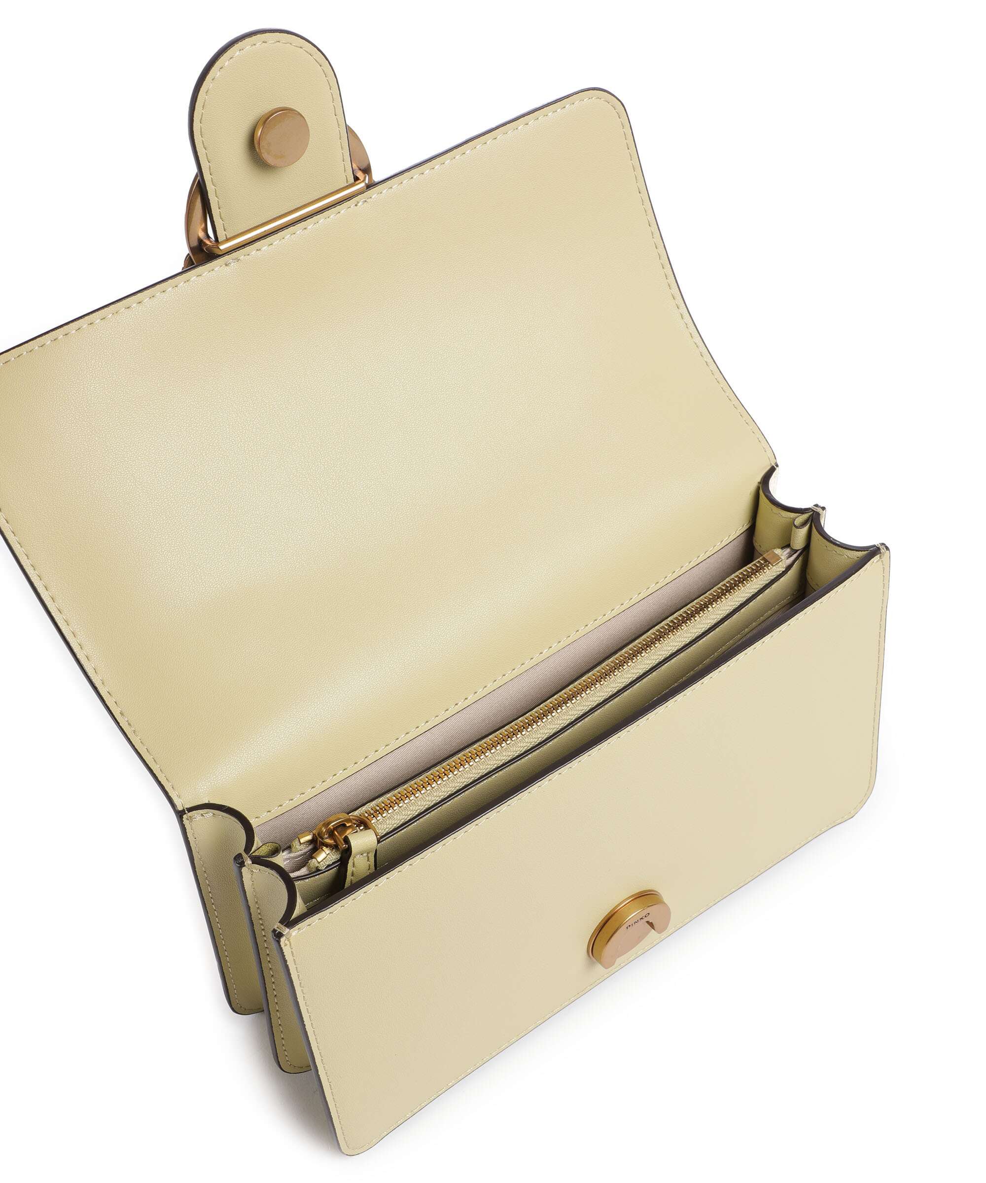 Pinko Love One Mini Crossbody bag giallo vaniglia/antique gold