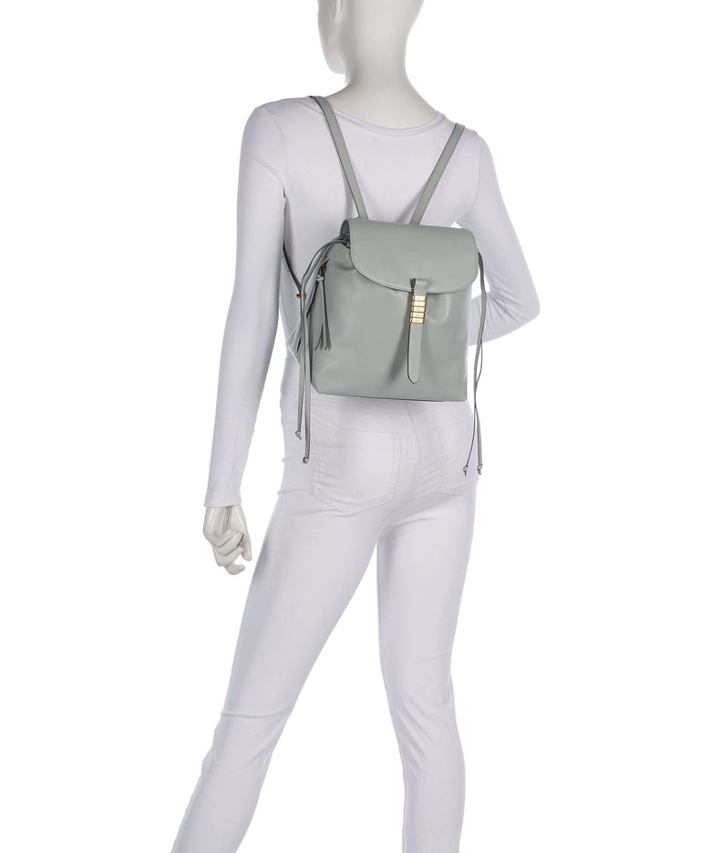 Pinko Saddle Backpack bag grigio perla/antique gold