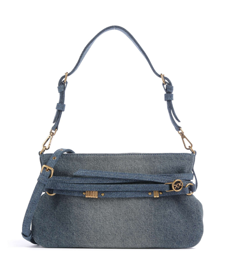 Pinko Belt Mini Shoulder bag lavaggio medio/antique gold