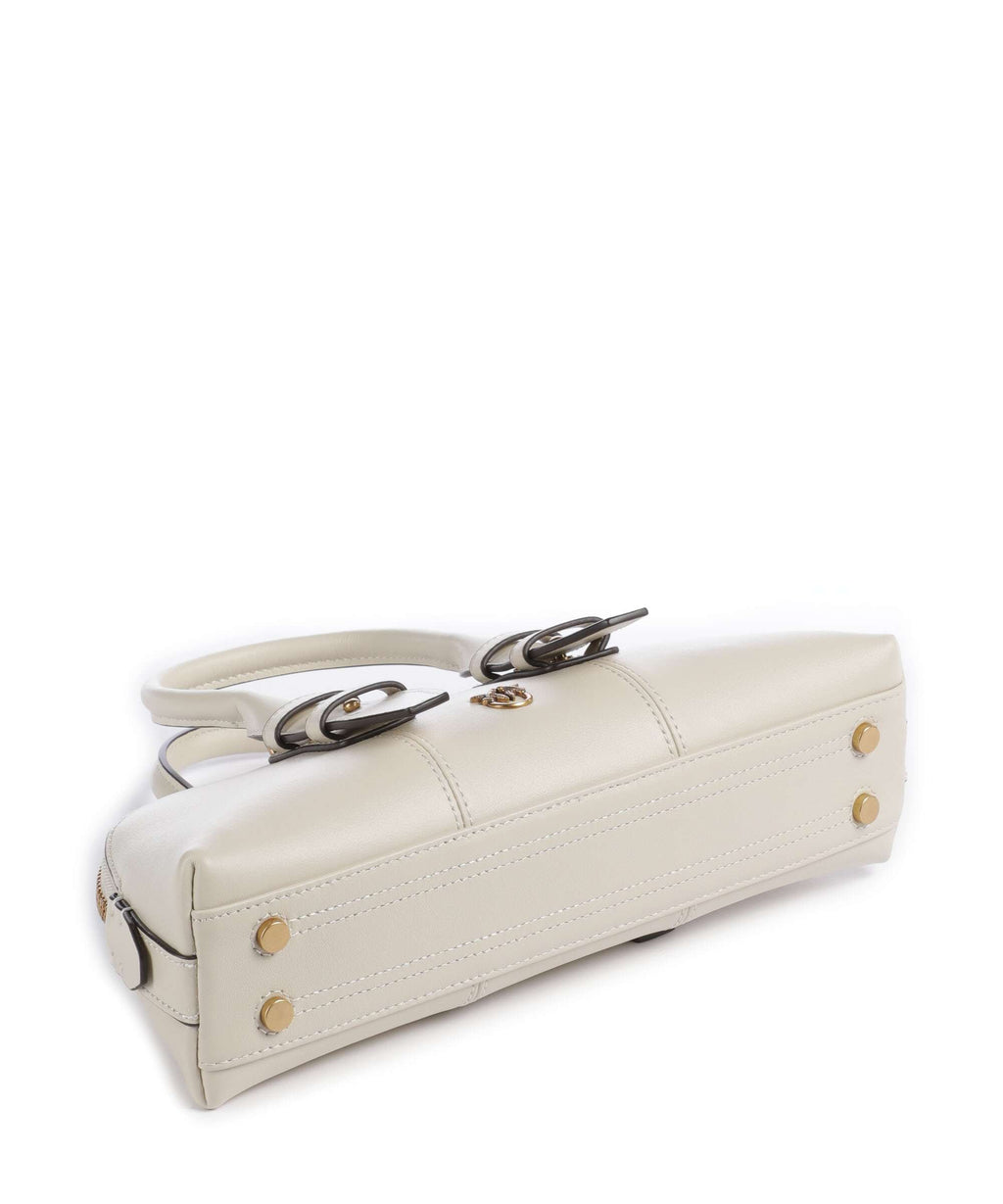 Pinko Bowling Horizontal Handbag bianco seta/antique gold