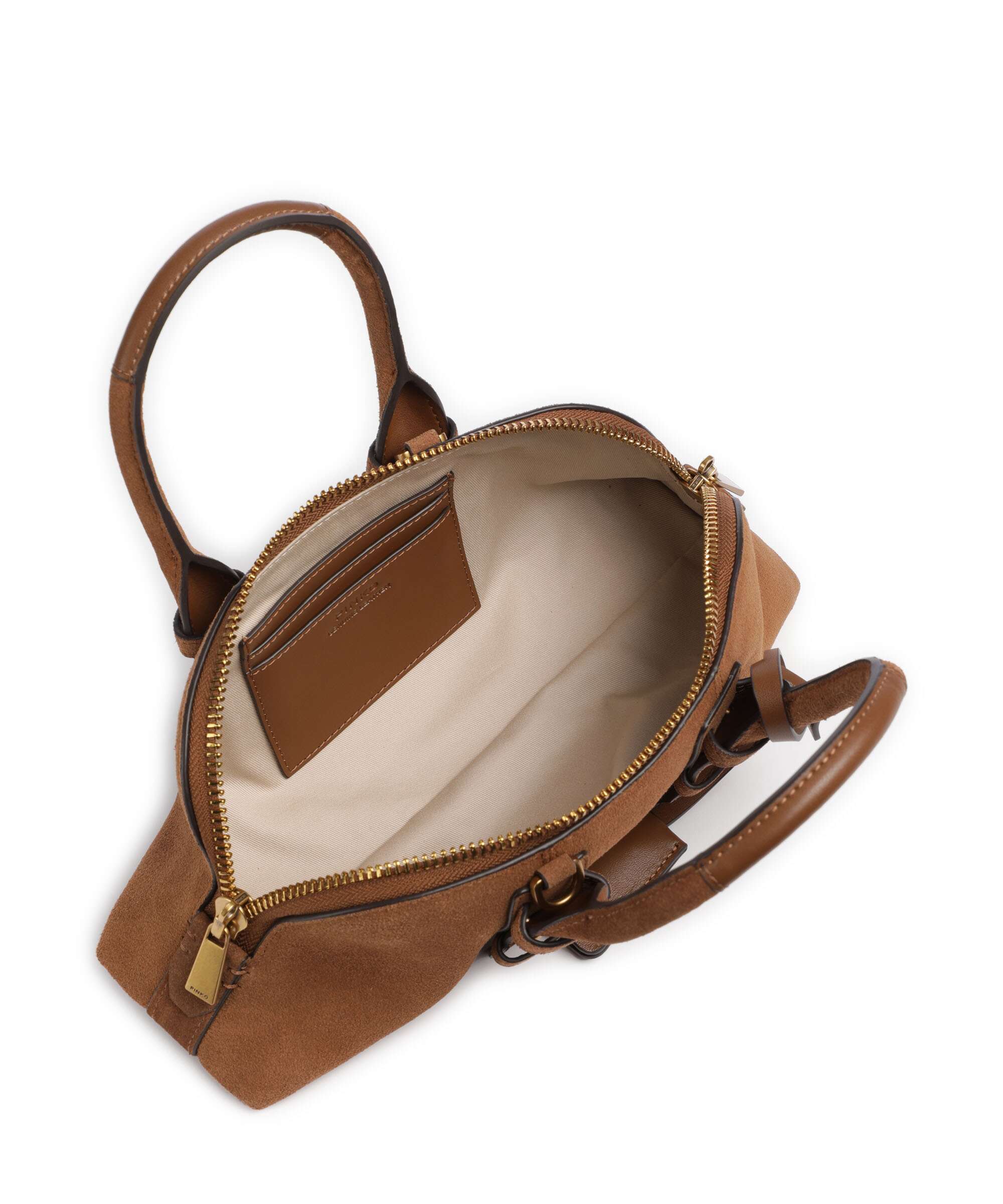 Pinko Bowling Horizontal Handbag marrone/leone/antique gold