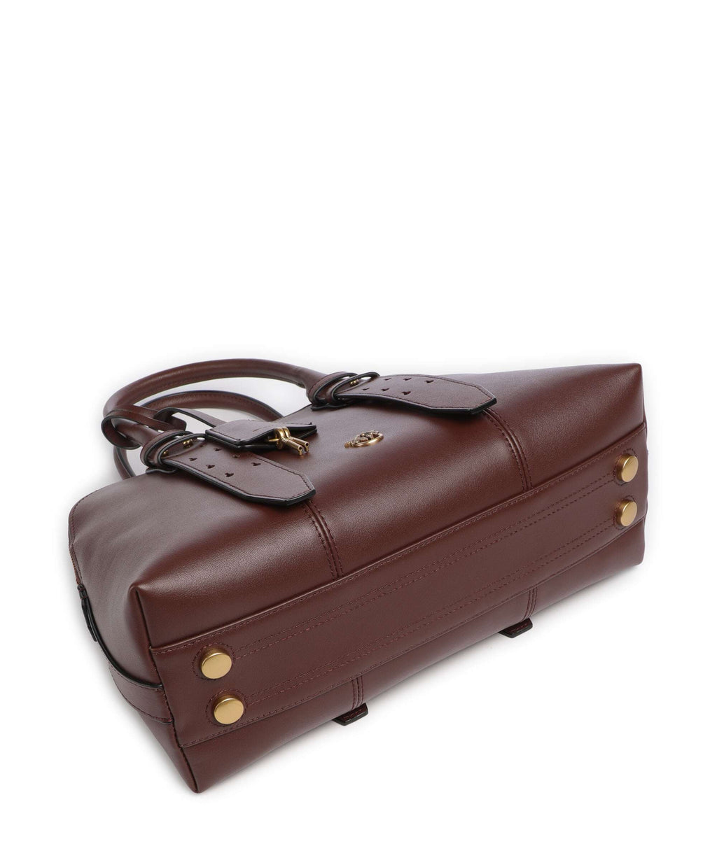 Pinko Bowling Medium Handbag burgundy wine/antique gold