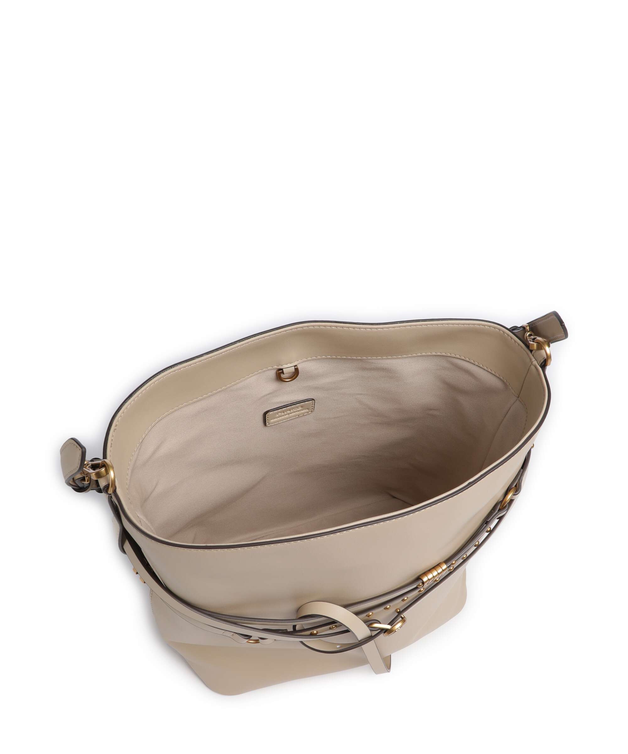 Pinko Belt Classic Bucket bag beige/grigio fumo/antique gold