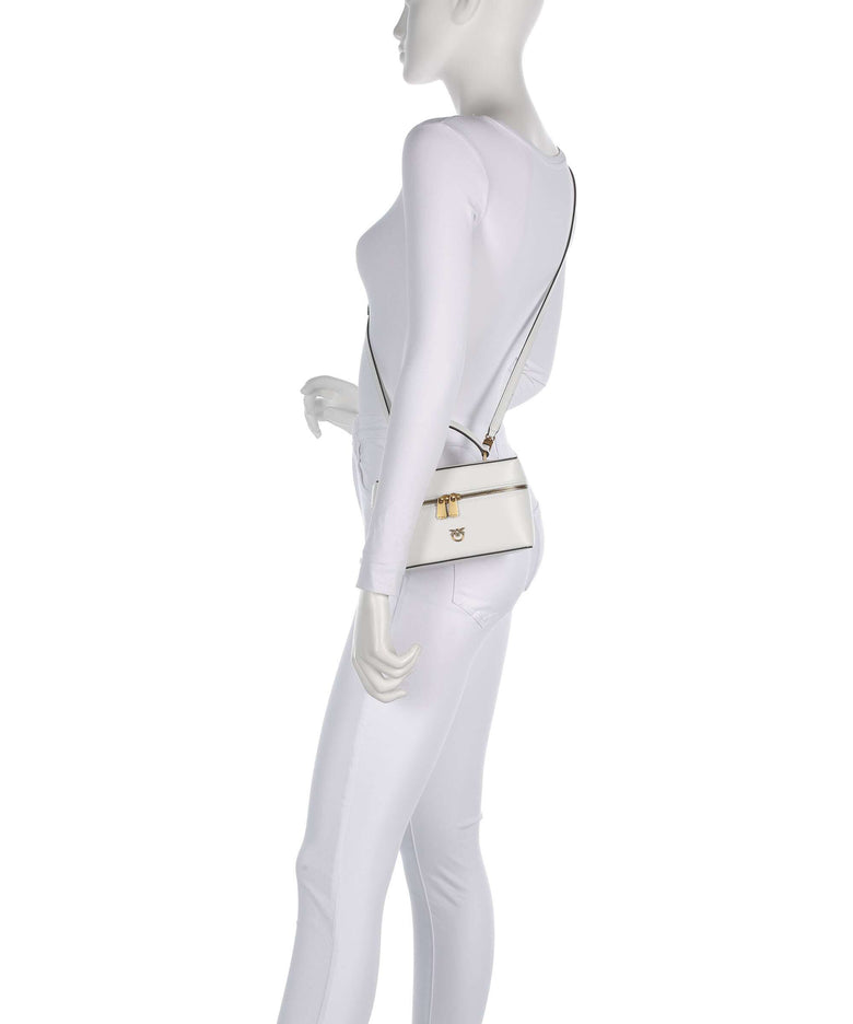 Pinko Vanity Mini Crossbody bag bianco nembo/antique gold