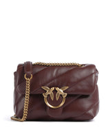 Pinko Love Puff Mini Torba na ramię burgundy wine/antique gold
