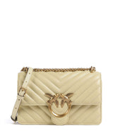 Pinko Love One Mini Torba na ramię giallo vaniglia/antique gold