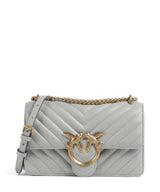 Pinko Love One Mini Torba na ramię grigio perla/antique gold