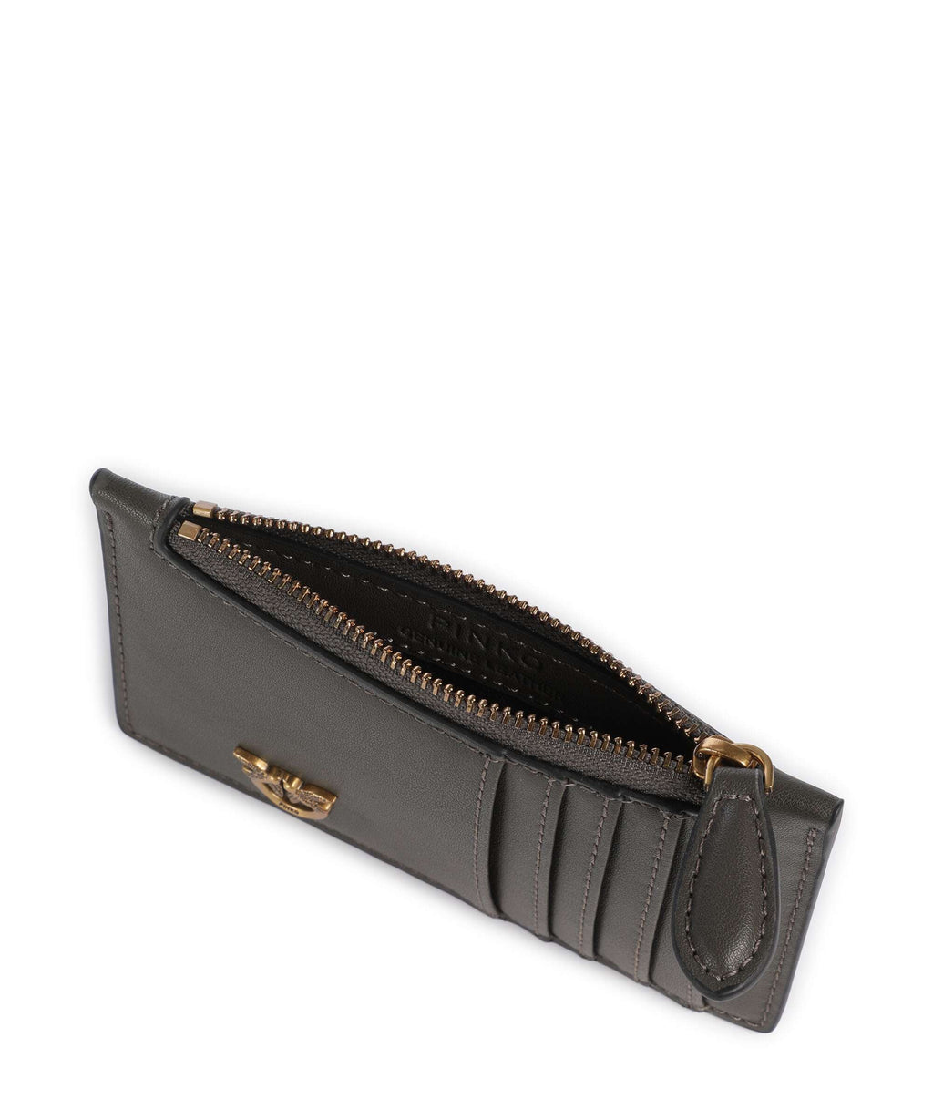 Pinko Airone Credit card holder verde fango/antique gold