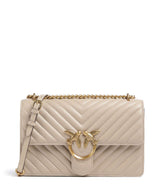 Pinko Love One Classic Torba na ramię beige/grigio fumo/antique gold