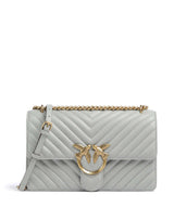 Pinko Love One Classic Torba na ramię grigio perla/antique gold