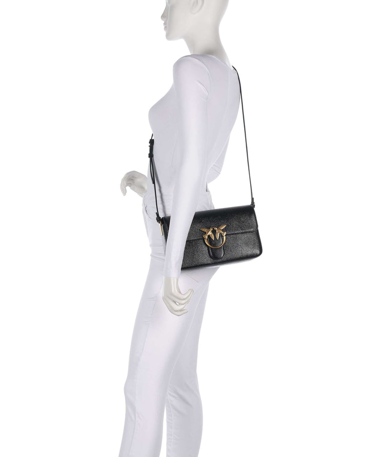 Pinko Love One Classic Slouchy Shoulder bag nero/antique gold