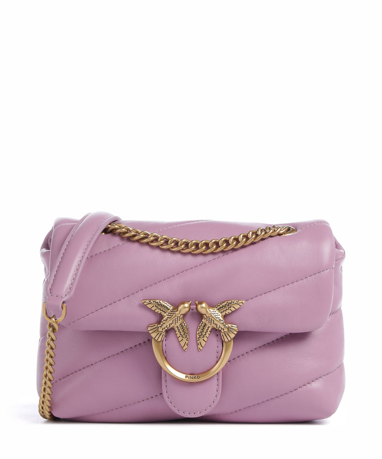 Pinko Love Puff Baby Shoulder bag lilla/antique gold