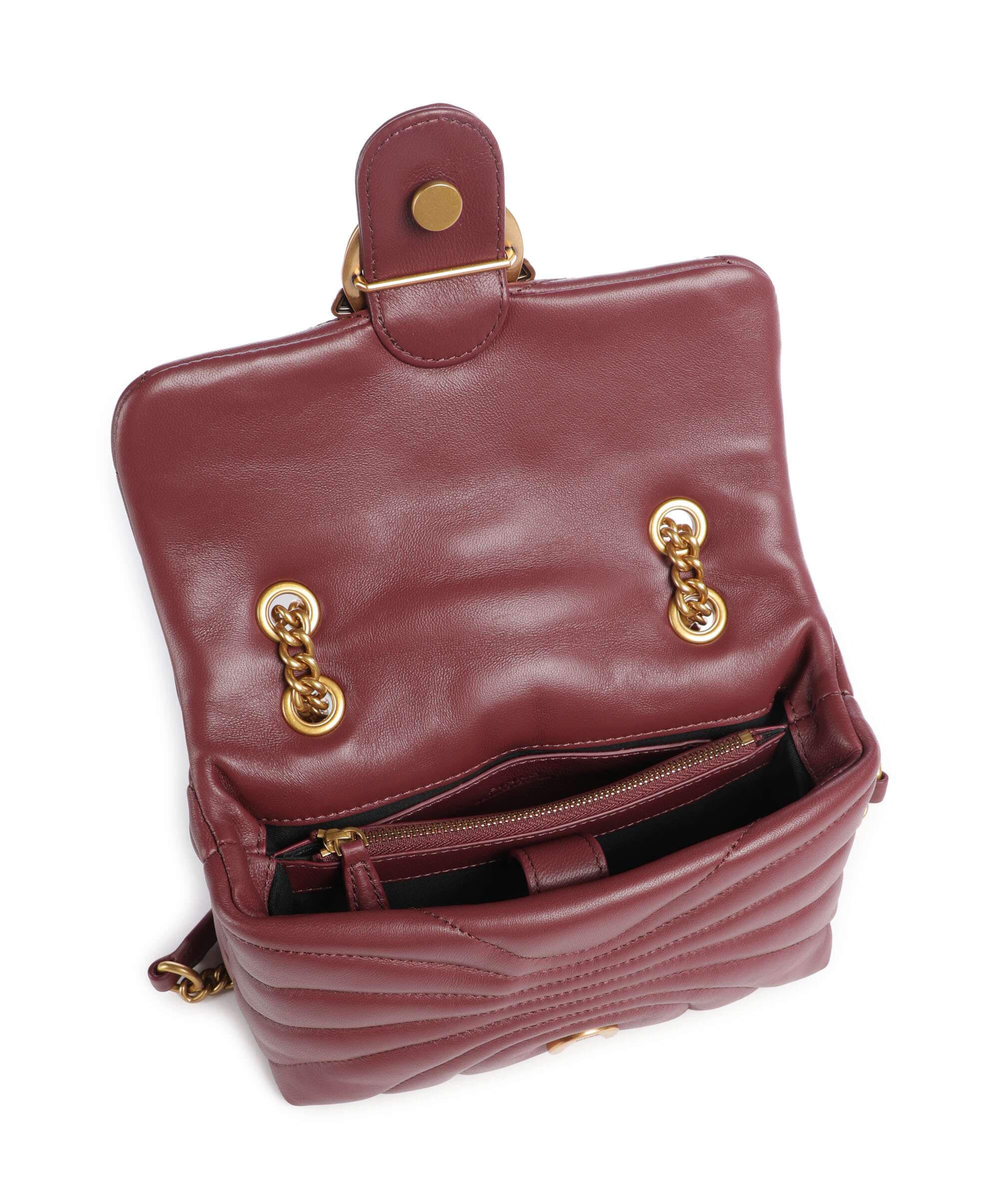 Pinko Love Puff Mini Shoulder bag ribes intenso/antique gold