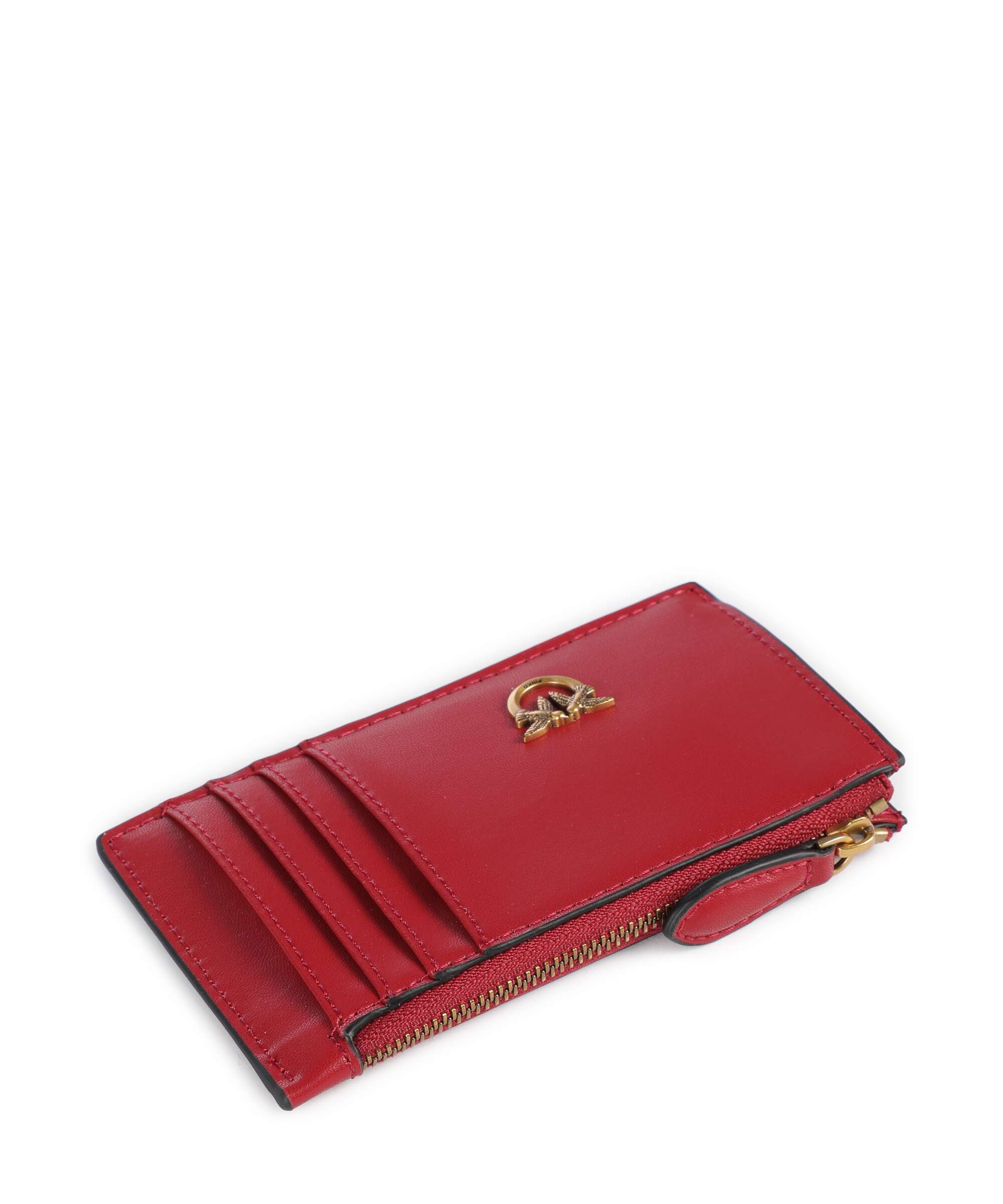 Pinko Airone Credit card holder rosso rio/antique gold