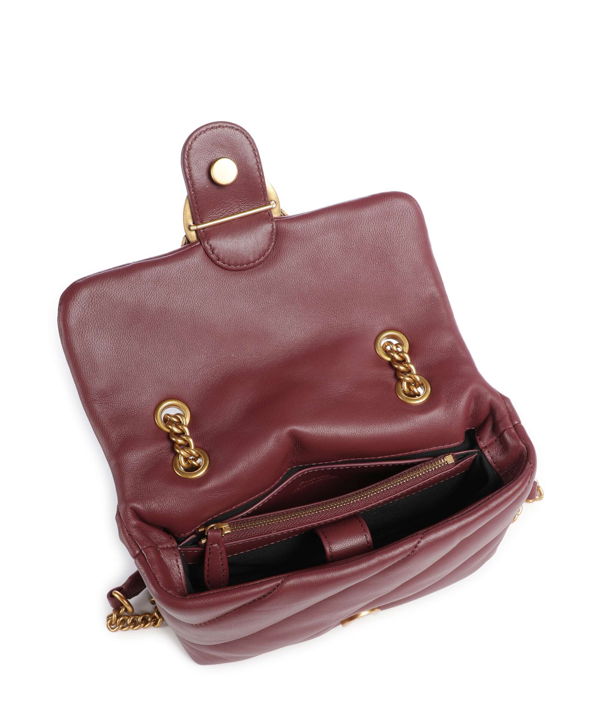 Pinko Love Puff Mini Shoulder bag ribes intenso/antique gold
