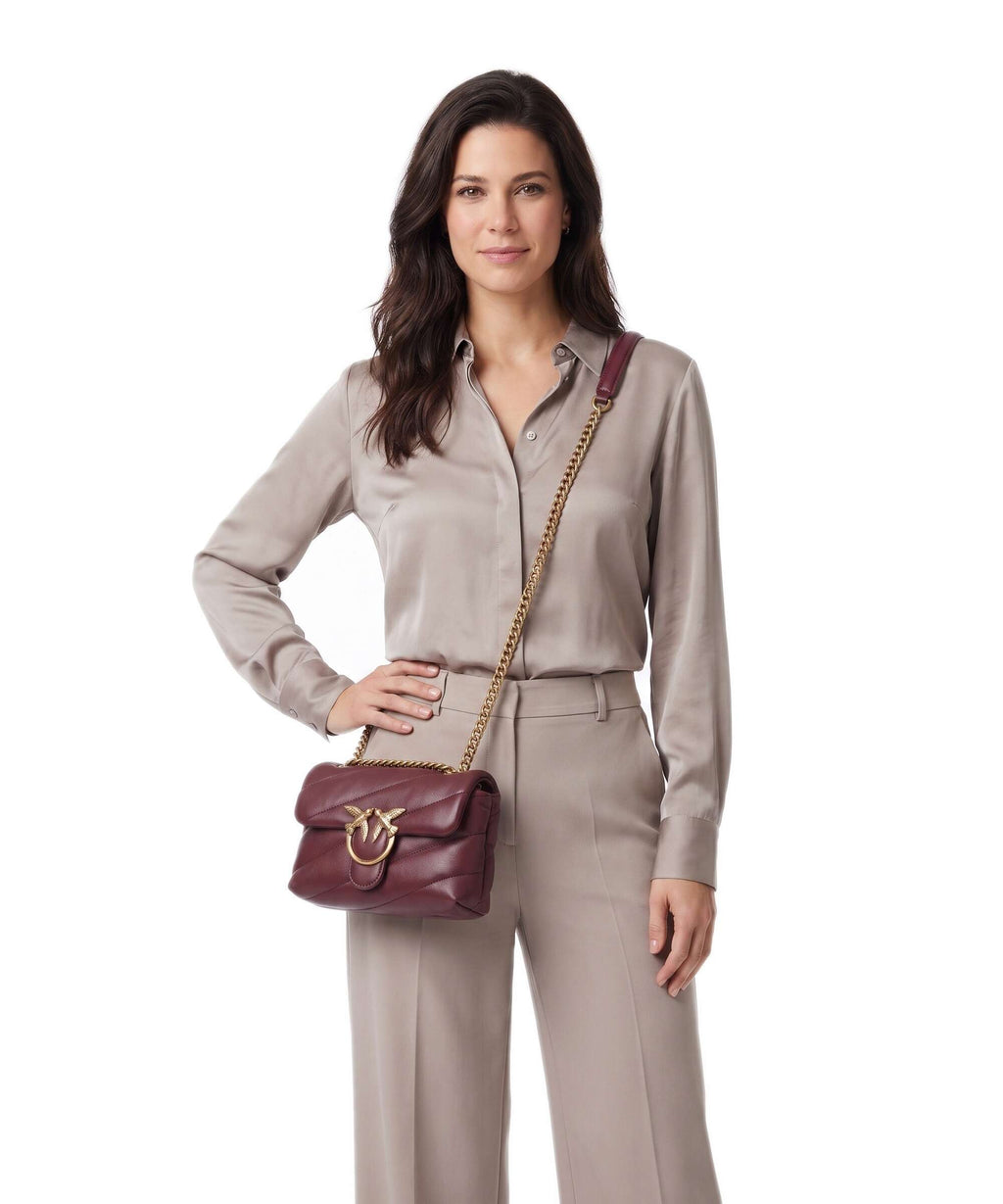 Pinko Love Puff Baby Shoulder bag ribes intenso/antique gold