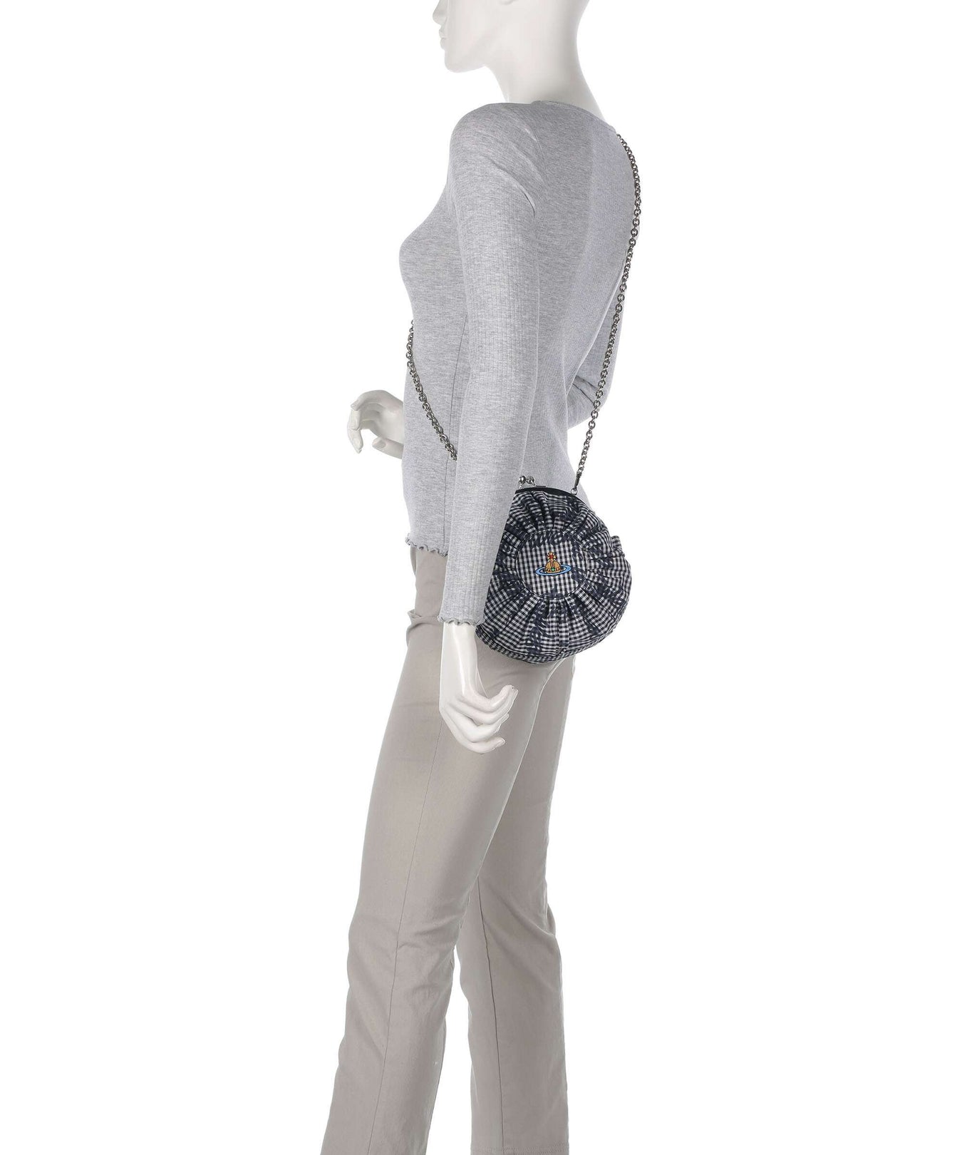 Vivienne Westwood Rosie Frame Print Classic Crossbody bag gingham/black