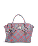 Vivienne Westwood Betty Saffiano Printed Medium Torebka blue/orange tartan