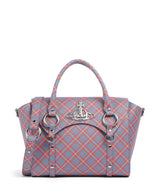 Vivienne Westwood Betty Saffiano Printed Medium Torebka blue/orange tartan