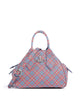 Vivienne Westwood Yasmine Saffiano Printed Small Torebka blue/orange tartan