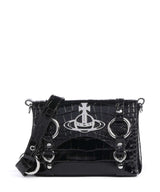 Vivienne Westwood Kim Embossed Croc Crossbody bag black