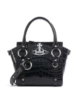 Vivienne Westwood Betty Embossed Croc Small Torebka black